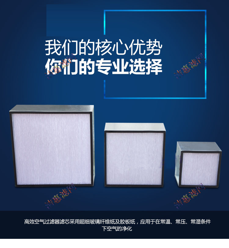 有隔板高效過濾器 有隔板高效過濾器